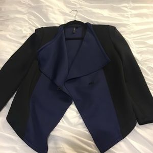 Navy and black dress jacket